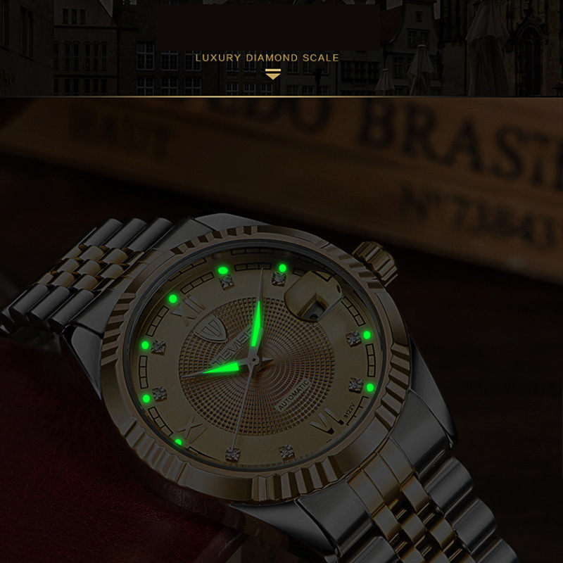Men's Watch Fashion Watches Men's Mechanical Watches Luminous Analogue Calendar European And American Watches