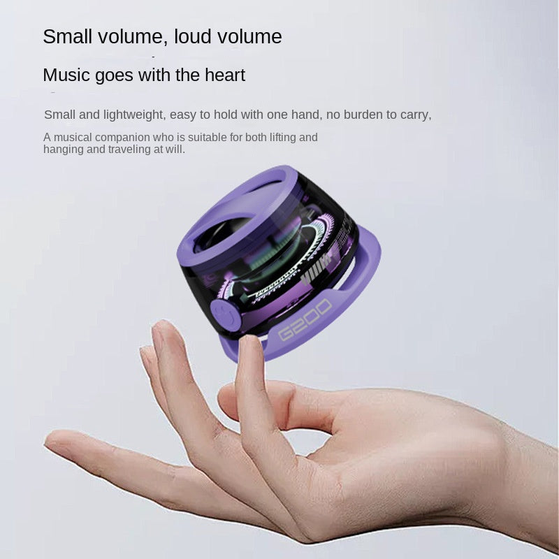 Mini Magnetic Wireless Bluetooth Bracket Small Stereo Outdoor Portable Bluetooth Stereo Desktop Mini Trendy Play Speaker