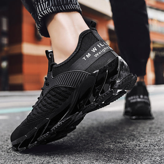New Men&#039;s Shoes Non-slip Blade Shoes Men&#039;s Running Shoes Breathable Fly Woven Mesh Shoes Sports Casual Shoes