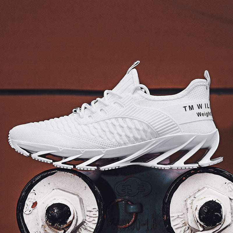 New Men&#039;s Shoes Non-slip Blade Shoes Men&#039;s Running Shoes Breathable Fly Woven Mesh Shoes Sports Casual Shoes