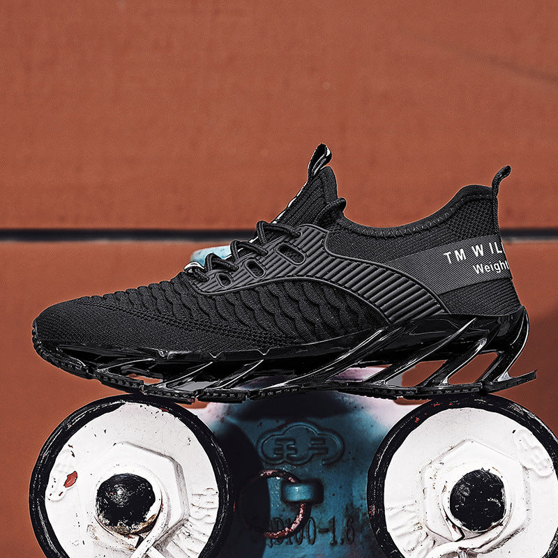 New Men&#039;s Shoes Non-slip Blade Shoes Men&#039;s Running Shoes Breathable Fly Woven Mesh Shoes Sports Casual Shoes