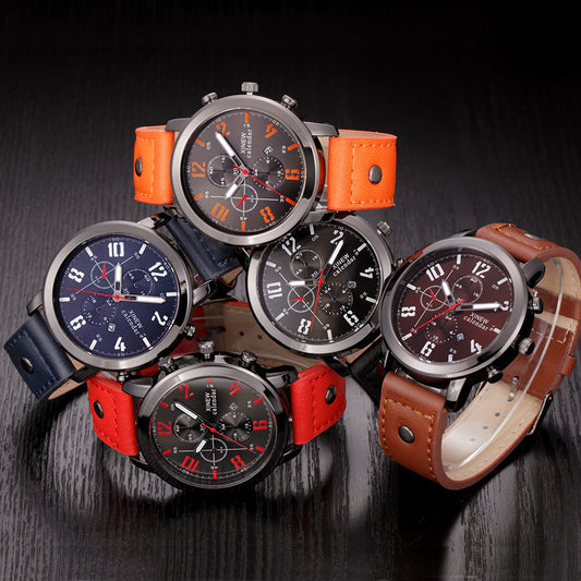 XINEW Mens Watches Male Calendar Military Army Quartz Clock