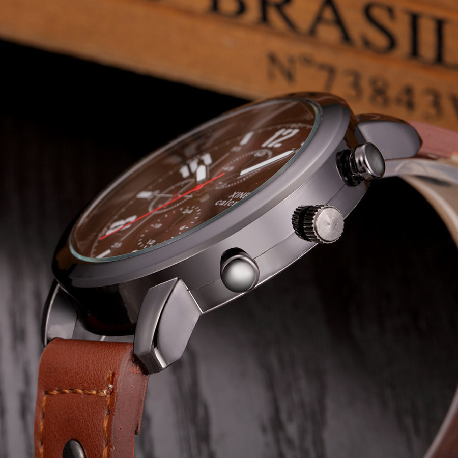 XINEW Mens Watches Male Calendar Military Army Quartz Clock