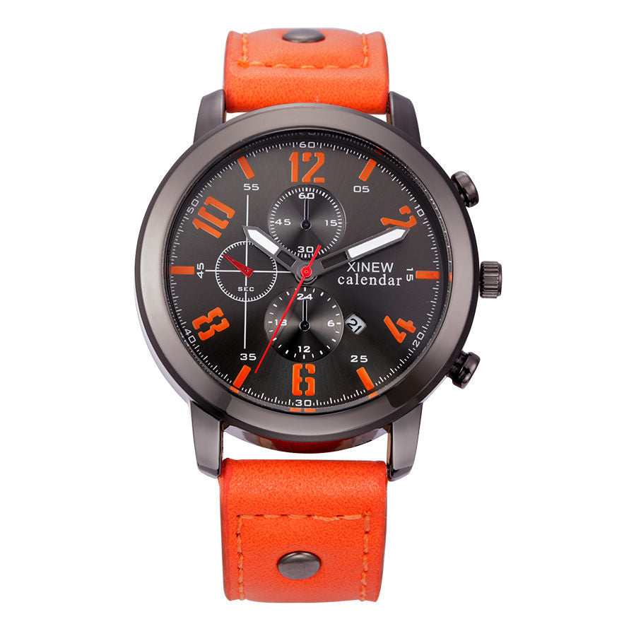 XINEW Mens Watches Male Calendar Military Army Quartz Clock