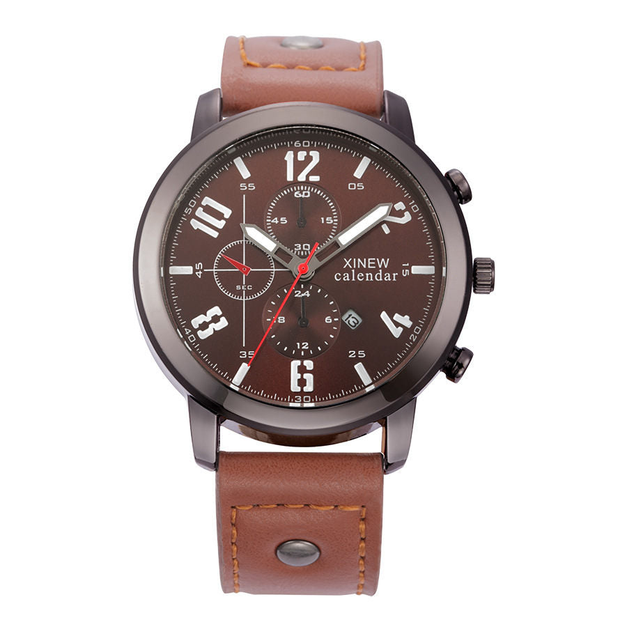 XINEW Mens Watches Male Calendar Military Army Quartz Clock